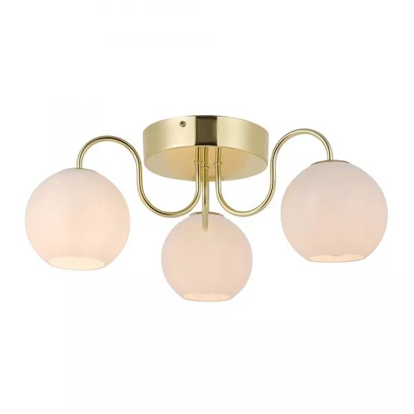 PLAFONNIER - FRANCA X3 - M�TAL - LAITON -  E14