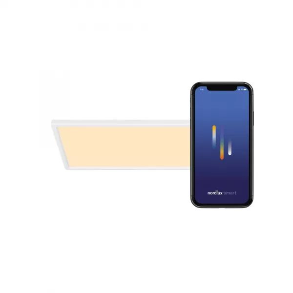 PLAFONNIER - HARLOWSMART -  PLASTIQUE - BLANC - LED MODULE INCL.