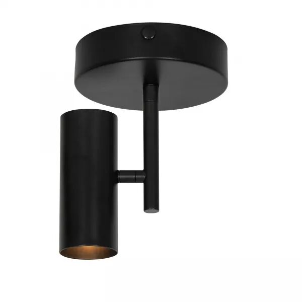 PLAFONNIER - JEROME -  M�TAL - NOIR - GU10