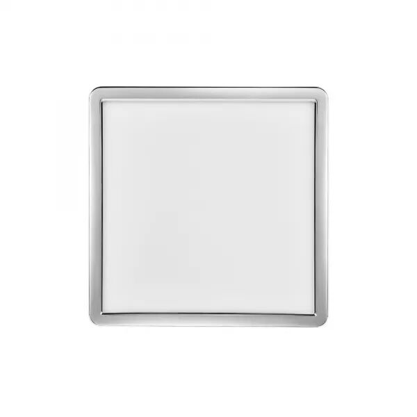 PLAFONNIER - OJA 29 CARR� -  PLASTIQUE - CHROM� - LED MODULE INCL.