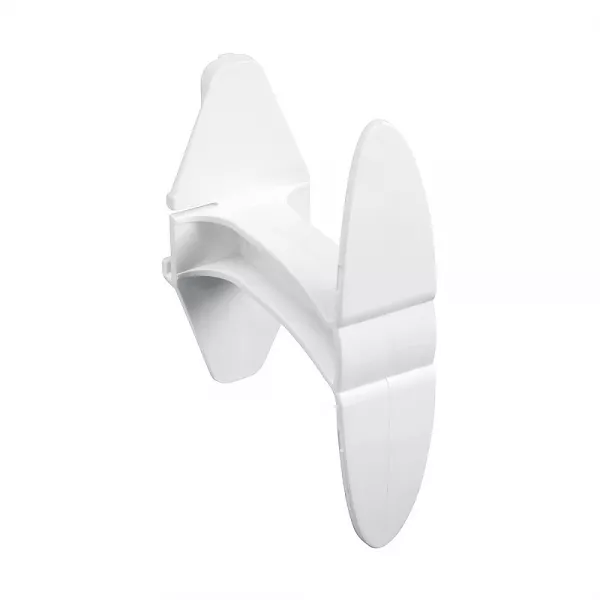 planet wattohm-agrafe pour toutes les dimensions de goulottes logix universelles - blanc artic (48097)