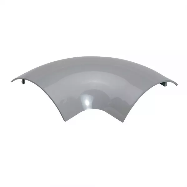 planet wattohm-angle � 90� pour passage de plancher 75mmx18mm - pvc peint couleur alu (12038)