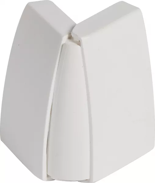 planet wattohm-angle ext�rieur - pour plinthe keva led system 40mmx12,5mm - pvc blanc artic (14071)