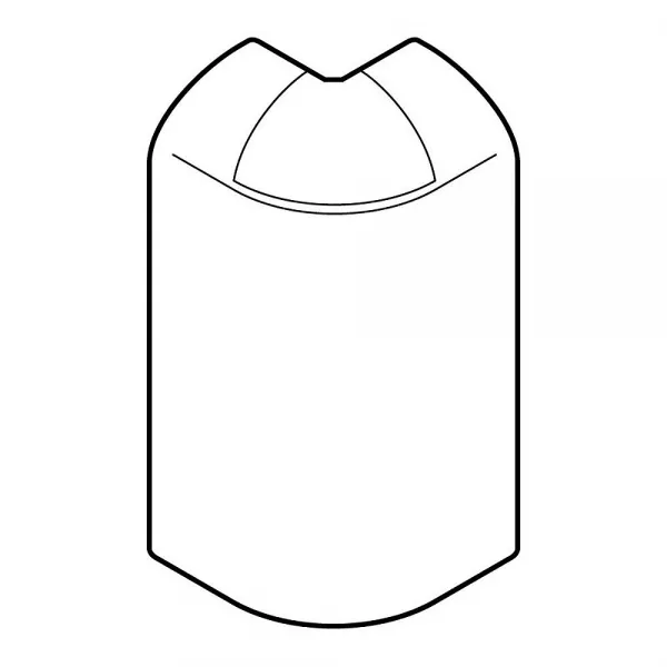 planet wattohm-angle ext�rieur variable +ou-10� pour plinthe keva 80mmx20mm - pvc blanc artic (11743)