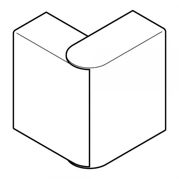 planet wattohm-angle ext�rieur variable 60� � 120� - pour goulotte logix 160x50mm - noir (68214)