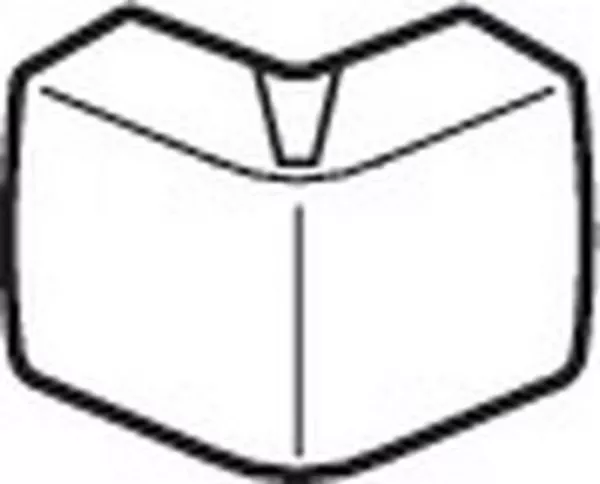 planet wattohm-angle ext�rieur variasouple pour moulure keva 20mmx10mm - pvc blanc artic (11403)
