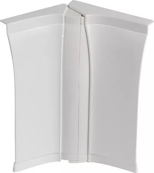 planet wattohm-angle int�rieur - pour plinthe keva led system 80mmx12,5mm - pvc blanc artic (11702)