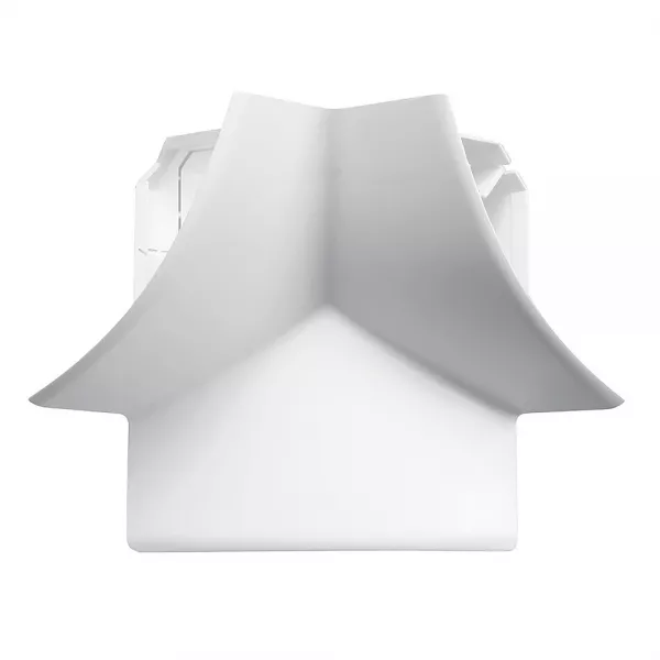 planet wattohm-angle int�rieur 3d pour corniche keva 80mmx80mm -pvc blanc artic (12259)