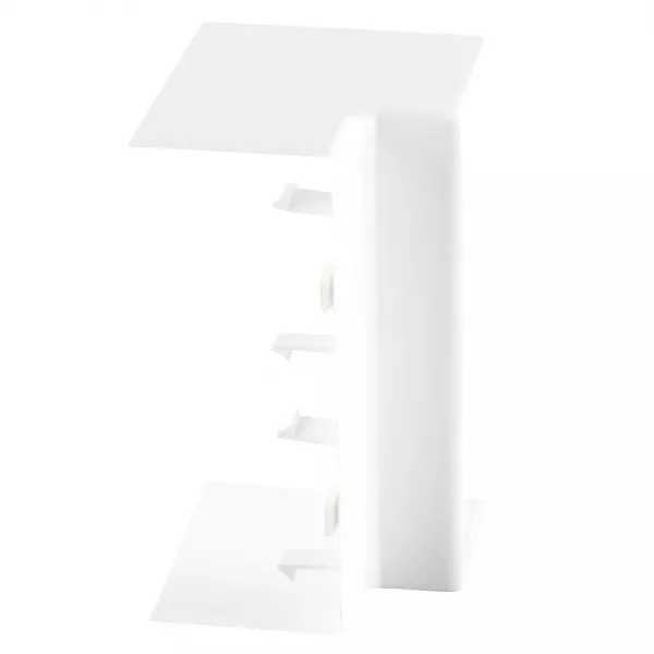 planet wattohm-angle int�rieur non variable - pour goulotte logix 45 130x50mm - blanc artic (68007)