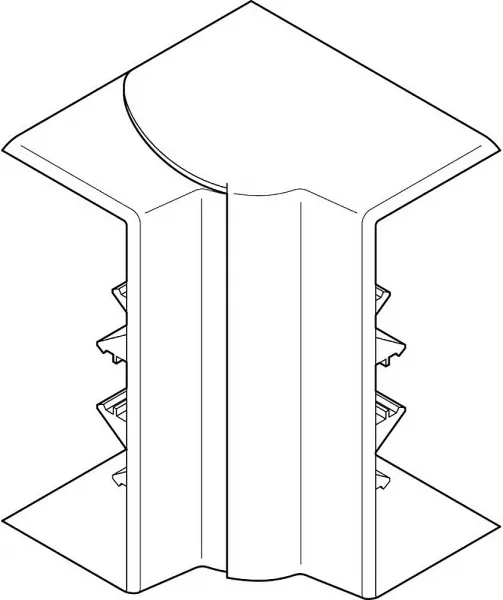 planet wattohm-angle int�rieur variable 80� � 120� - pour goulotte logix 160x50mm - alumnic (68313)