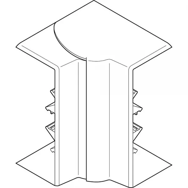 planet wattohm-angle int�rieur variable 80� � 120� - pour goulotte logix 160x50mm - blanc artic (48013)