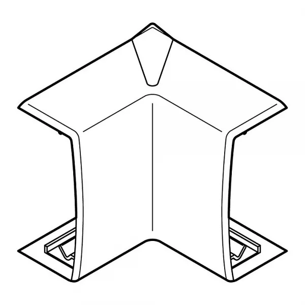 planet wattohm-angle int�rieur variasouple +ou-7� pour moulure keva 32mmx12mm -pvc brun (11882)