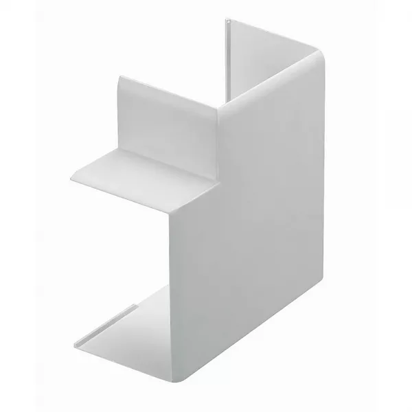 planet wattohm-angle plat - pour goulotte de distribution viadis 40x25mm - pvc gris (16293)