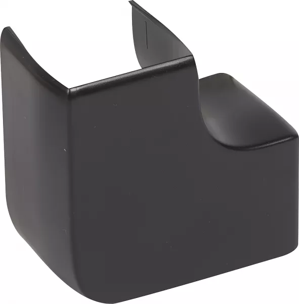 planet wattohm-angle plat - pour goulotte logix 50x50mm - noir (68231)