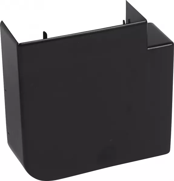 planet wattohm-angle plat - pour goulotte logix et logix zh 130x50mm - noir (68209)