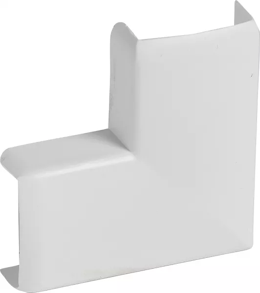 planet wattohm-angle plat pour moulure keva 20mmx10mm - pvc blanc artic (11404)