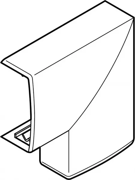 planet wattohm-angle plat pour moulure keva 22mmx12mm - pvc brun (11874)