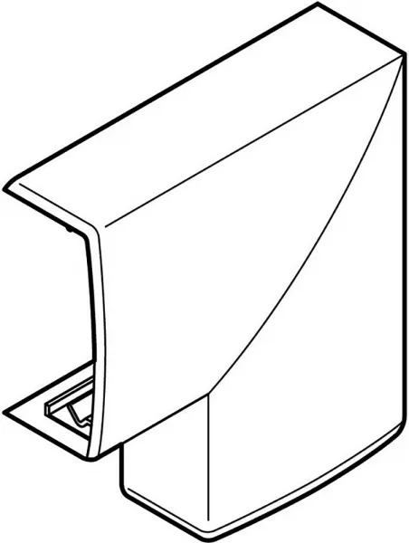 planet wattohm-angle plat pour moulure keva 32mmx15mm - pvc blanc artic (11544)