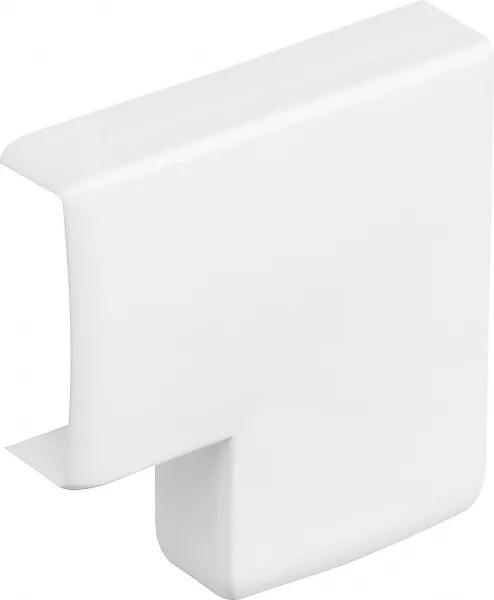 planet wattohm-angle plat pour moulure keva 75mmx20mm - pvc blanc artic (11604)