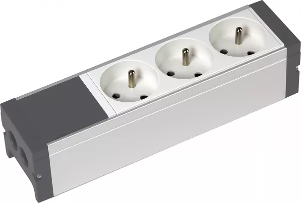 planet wattohm-bloc nourrice �quip� de 3 prises 2p+t, � raccorder (pw28360)