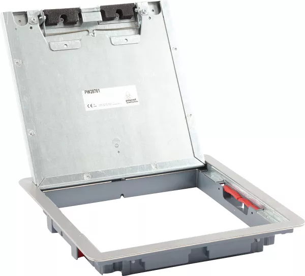 planet wattohm-cadre + couvercle boite standard m�tal finition inox 16/24m (pw28761)