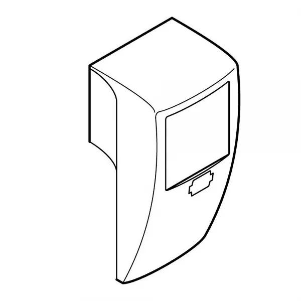 planet wattohm-cadre 45mmx45mm - 1 poste - pour plinthe keva 80mmx20mm - pvc blanc artic (11757)