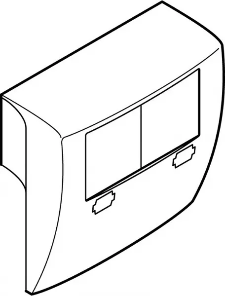 planet wattohm-cadre 45mmx45mm - 2 postes - pour plinthe keva 80mmx20mm - pvc blanc artic (11758)