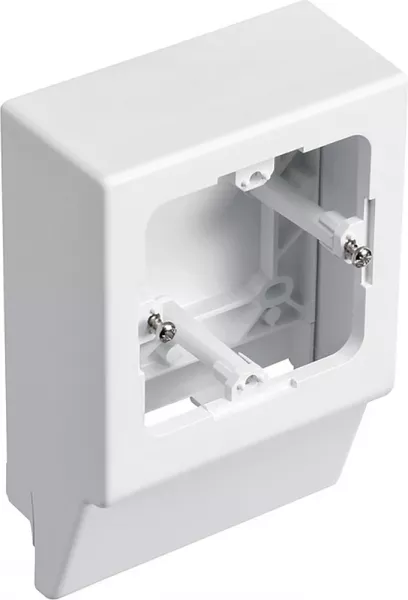planet wattohm-cadre entraxe 60mm-profondeur 12mm-pour moulures keva profondeur 12mm-pvc blanc (11511)