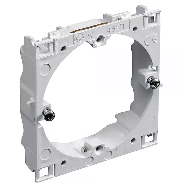 planet wattohm-cadre fixation logix universel-1 poste-largeur 80mm, appareillage entraxe 60mm (48171)
