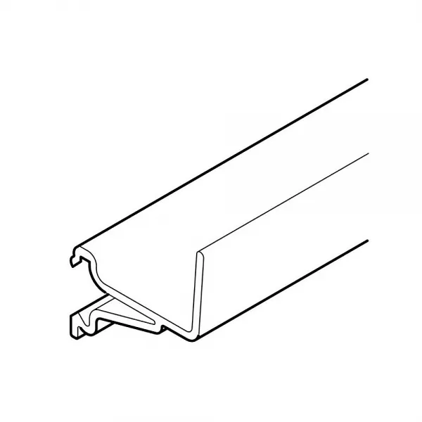 planet wattohm-cloison - pour goulotte de distribution hauteur 40mm - pvc blanc artic (48065)