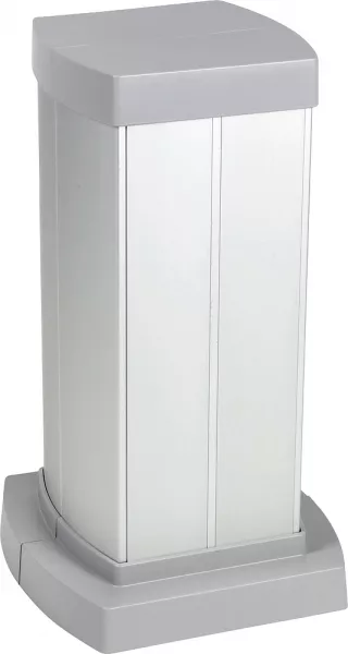 planet wattohm-colonnette 4 compartiments logix 0,30m aluminium (pw32345)