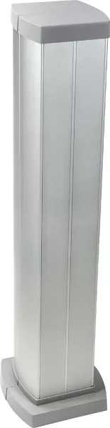 planet wattohm-colonnette 4 compartiments logix 0,68m aluminium (pw32346)