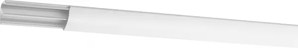 planet wattohm-corniche keva 30mmx30mm-fond+couvercle-2 compartiment-longueur 2,40m-blanc artic (11620)