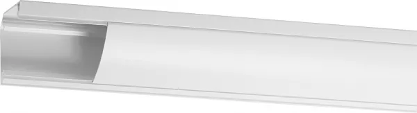 planet wattohm-corniche keva 80mmx80mm-fond+couvercle-1 compartiment-longueur 2,40m-blanc artic (12237)