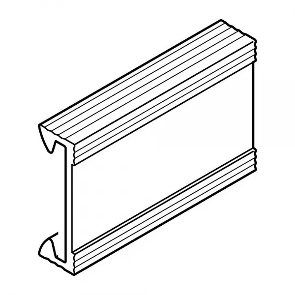 planet wattohm-couvercle compl�mentaire largeur 40mm -longueur 2m -pour goulotte segma bsi 40mm (26211)