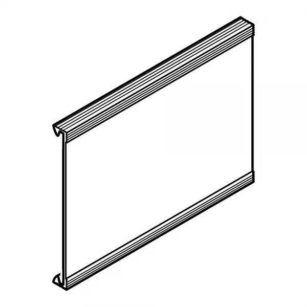 planet wattohm-couvercle compl�mentaire largeur 80mm - longueur 2m - pour goulottes segma 80mm (26204)