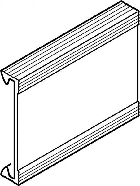 planet wattohm-couvercle compl�mentaire largeur 80mm -longueur 2m -pour goulotte segma bsi 80mm (26213)