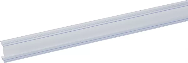 planet wattohm-couvercle largeur 45mm - longueur 2m - pour goulottes logix 45 - translucide (48728)