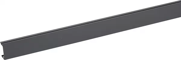 planet wattohm-couvercle largeur 45mm pour goulotte logix45, colonne, colonnette - pvc noir (68228)