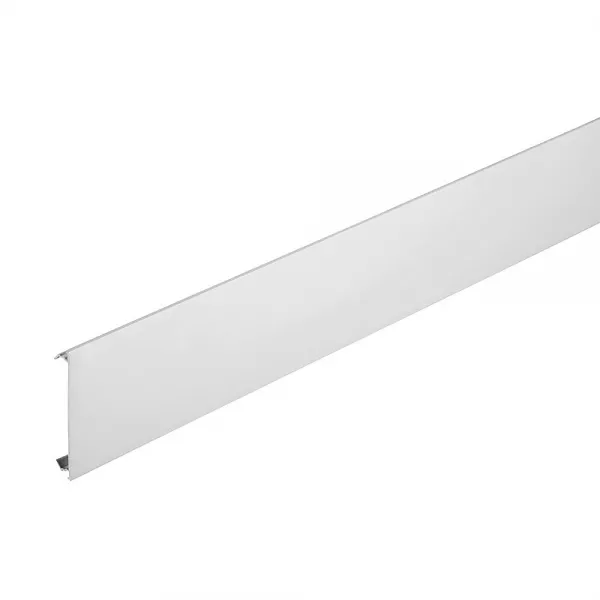 planet wattohm-couvercle largeur 80mm - longueur 2m - pour goulotte logix universel aluminium (48201)