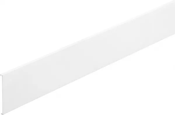 planet wattohm-couvercle largeur 80mm-longueur 2m-pour goulotte logix universel-pvc blanc artic (48001)
