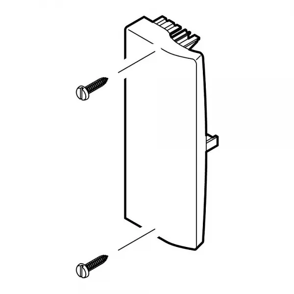 planet wattohm-embout - pour goulotte logix 160x50mm - noir (68216)