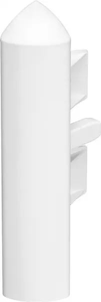 planet wattohm-embout droit ou gauche - pour plinthe keva 125mmx20mm - pvc blanc artic (11089)