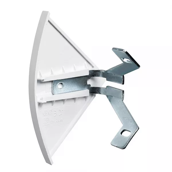 planet wattohm-embout pour corniche keva 80mmx80mm - pvc blanc artic (12240)