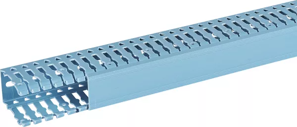 planet wattohm-goulotte de c�blage segma bsi - 25x40mm - fond+couvercle - longueur 2m -pvc bleu (33041)