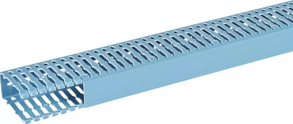 planet wattohm-goulotte de c�blage segma bsi - 40x80mm - fond+couvercle - longueur 2m -pvc bleu (33046)