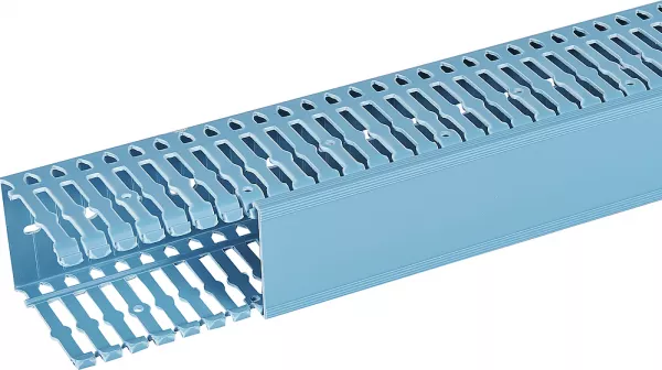 planet wattohm-goulotte de c�blage segma bsi - 60x80mm - fond+couvercle - longueur 2m -pvc bleu (33047)