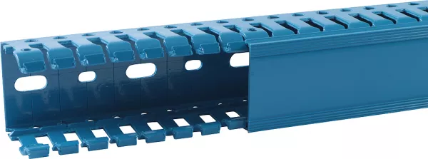 planet wattohm-goulotte de c�blage segma sans halog�ne bsi - 40x40mm - fond+couvercle - bleu (pw31003)