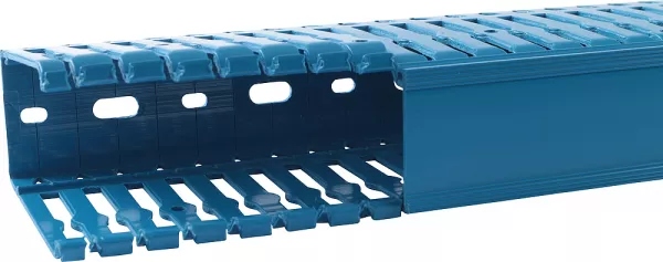 planet wattohm-goulotte de c�blage segma sans halog�ne bsi - 40x80mm - fond+couvercle - bleu (pw31005)