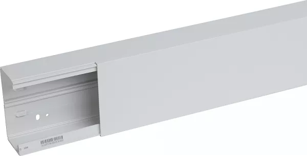 planet wattohm-goulotte distribution viadis 120x60mm-fond+couvercle-1 compart-longueur 2m-gris (16510)